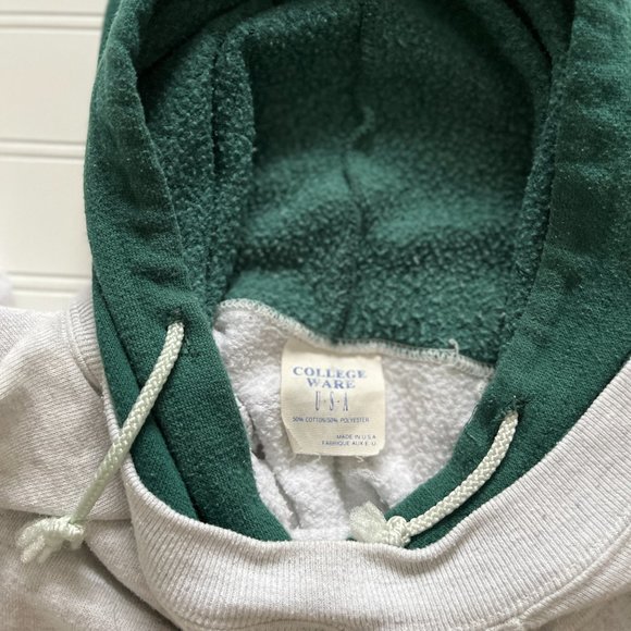 Gray Space Jam Color Block Hoodie with Drawstrings - Picture 7 of 9